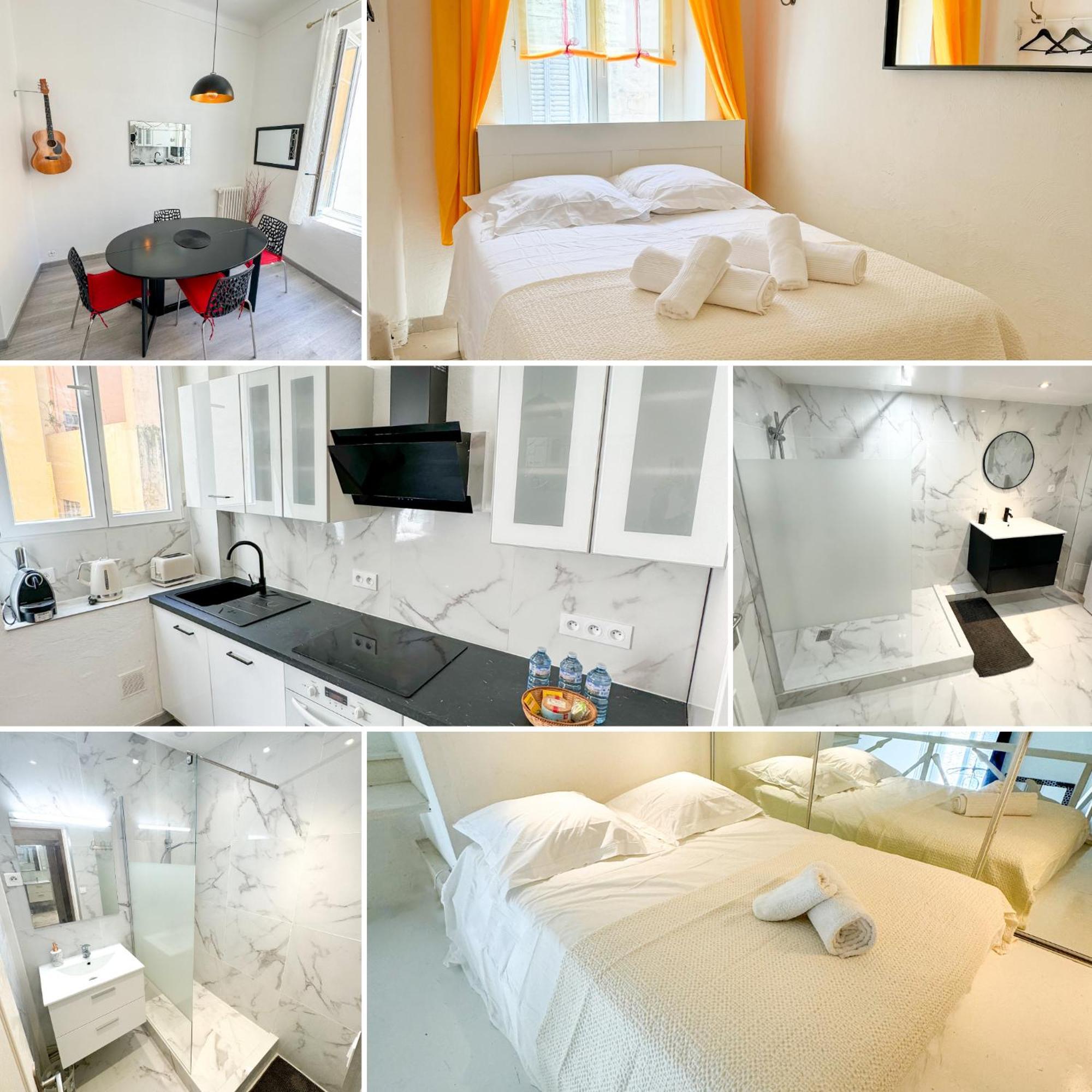 L'Echappee De Nice Riviera I Centre-Ville I Climatise I Proche Gare Et Plage I Ideal Couple Et Famille Luaran gambar